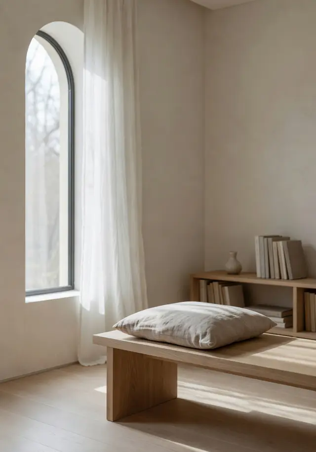 Japandi reading nook redesign preview from DecorAI