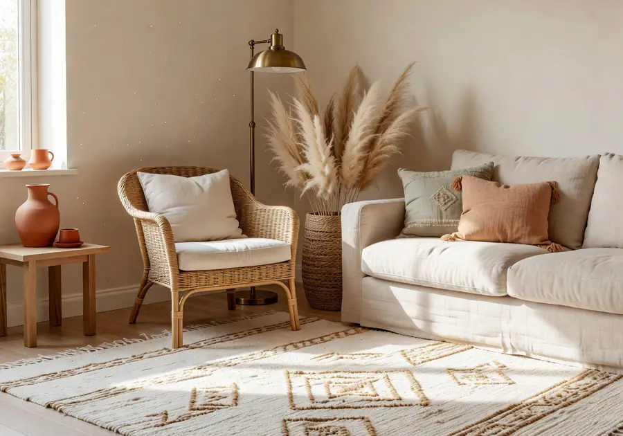 DecorAI interior design example — boho style